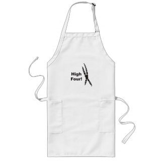 Tablier Long Empreinte de pas élevée de quatre perroquets