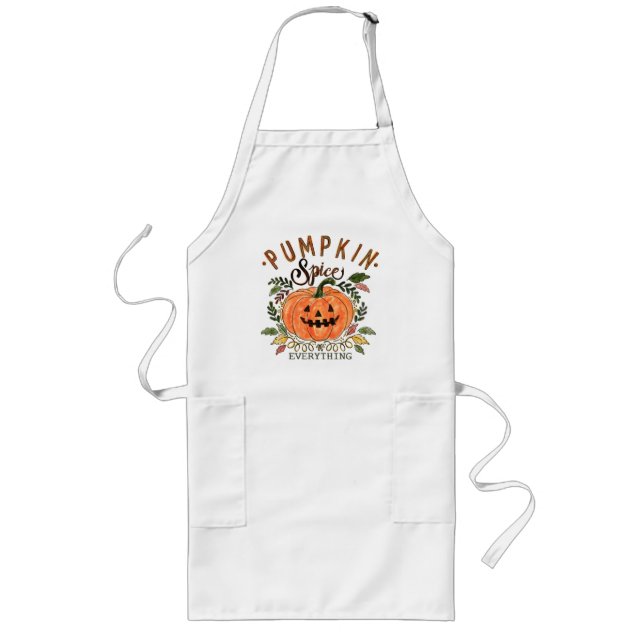 Tablier Long Épice de potiron, Collection Halloween Förkläde (Devant)