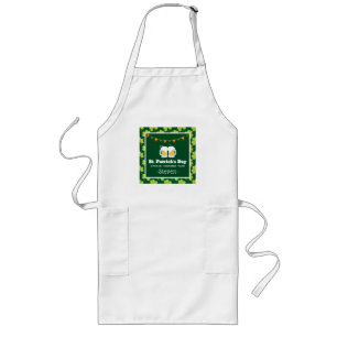 Tablier Long Équipe de la St. Patrick's Day Drinking Motif