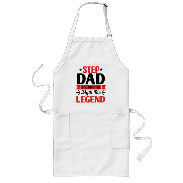 Tablier Long Étape personnalisée Papa tablier (Devant)