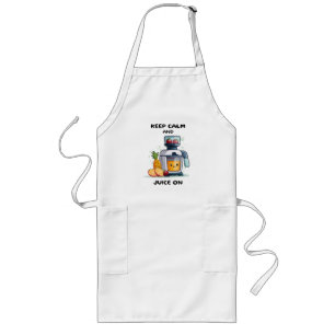Tablier Long Extracteur de jus de fruits Gardez votre calme et