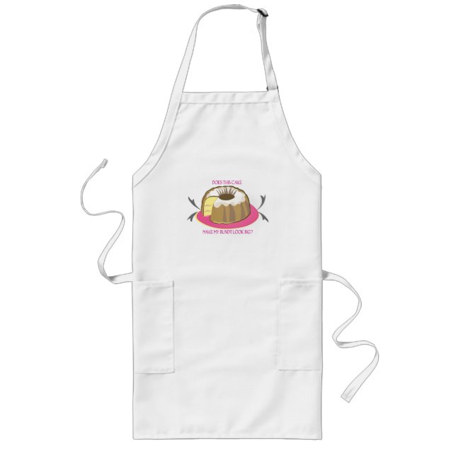 Tablier Long Fait ce CakeMake mon tablier de cuisine de sembler (Devant)