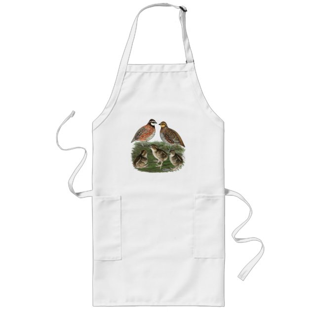 Tablier Long Famille Bobwhite Quail (Devant)