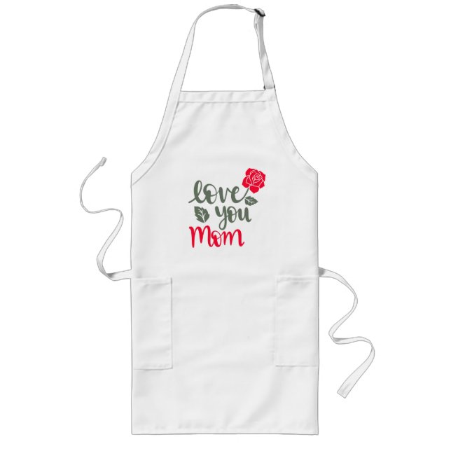 Tablier Long fête des mères heureuses 2025 amour maman SHIRT (Devant)