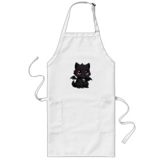 Tablier Long - "Feu de Chat Chauve-Souris"