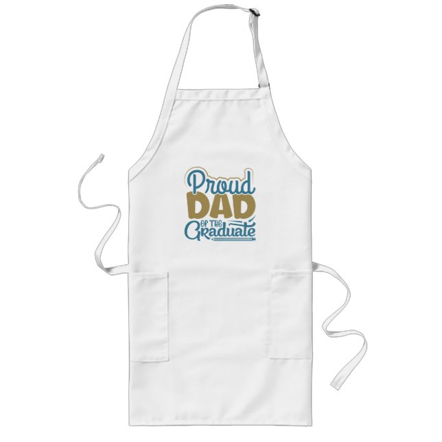 Tablier Long Fier papa du diplômé (Devant)