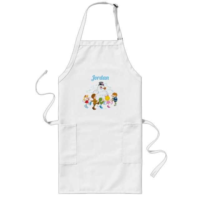 Tablier Long Frosty the Snowman™ | Frosty & Enfants Jouer (Devant)