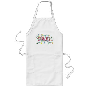 Tablier Long Frosty the Snowman™   Lumières de vacances "Chilla