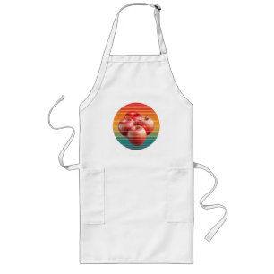 Tablier Long Fruits de pomme vintage nourriture saine