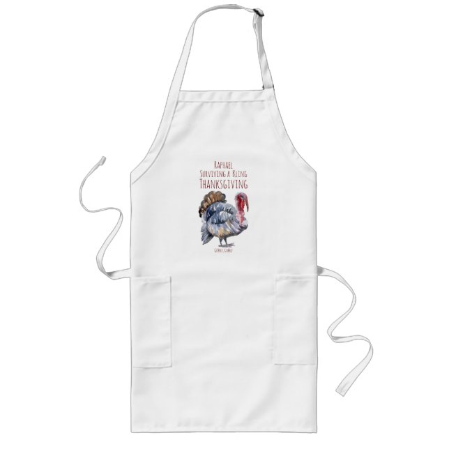 Tablier Long Fun Thanksgiving Turquie Day Apron (Devant)