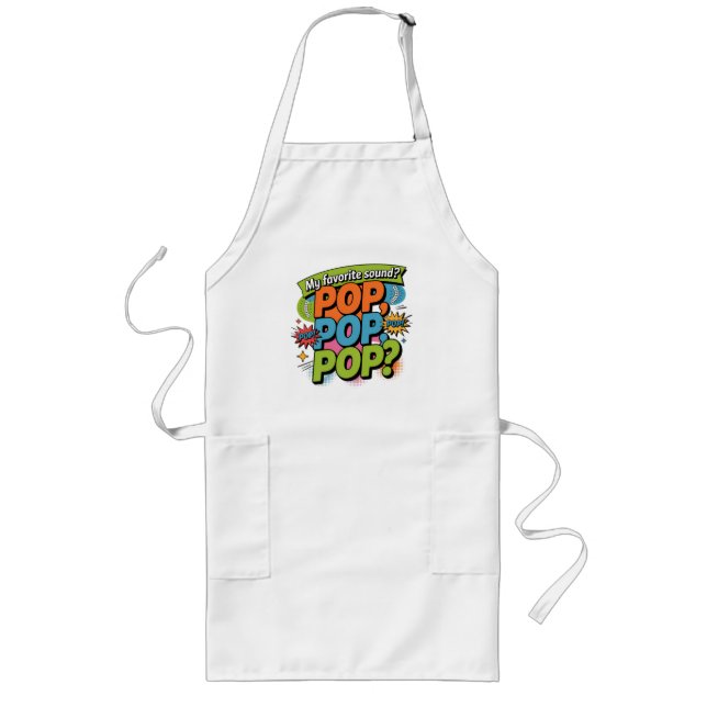 Tablier Long Funny Chiropractor Pop Sound Cadeau (Devant)