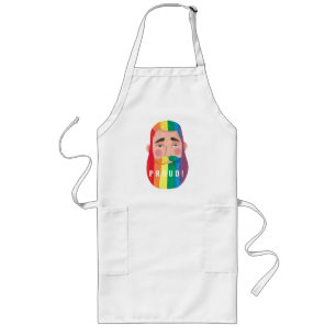 Tablier Long Gay pride arc-en-ciel drapeaux sexe barbe hommes c
