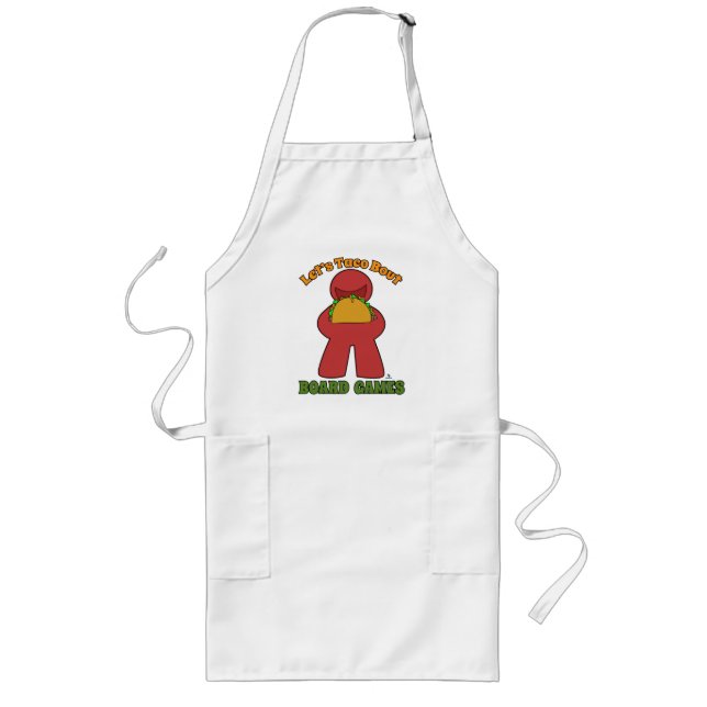 Tablier Long Go Taco Bout Board Games Meeple Humour Art (Devant)