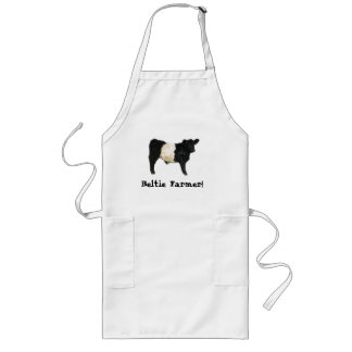 Tablier Long Gorgeous Belge Galloway Steer Cutout Beltie Farm