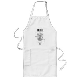 Tablier Long Graphique technique du scarabée bleu