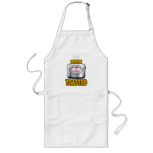Tablier Long Graphismes Screwball de grille-pain grillé