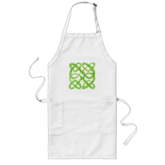 TABLIER LONG GREEN CELTIC KNOT (Devant)