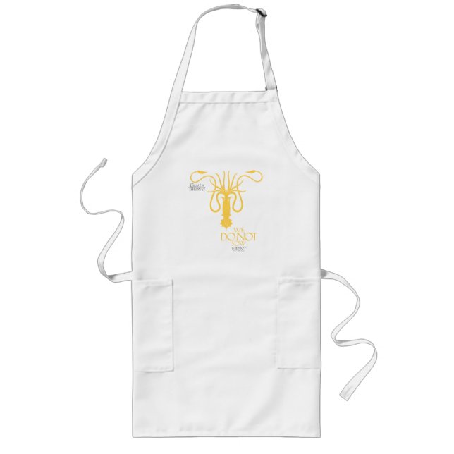 Tablier Long Greyjoy Sigil - Nous ne semons pas (Devant)