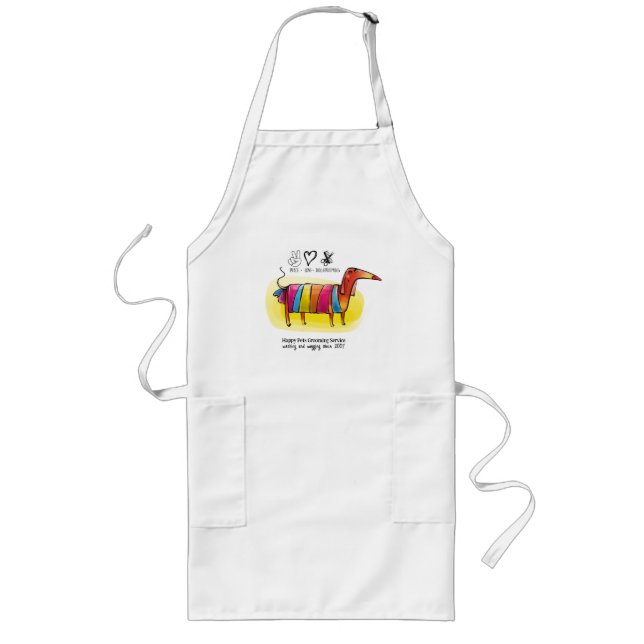 Tablier Long Groomer de chien Whimsical Apron (Devant)