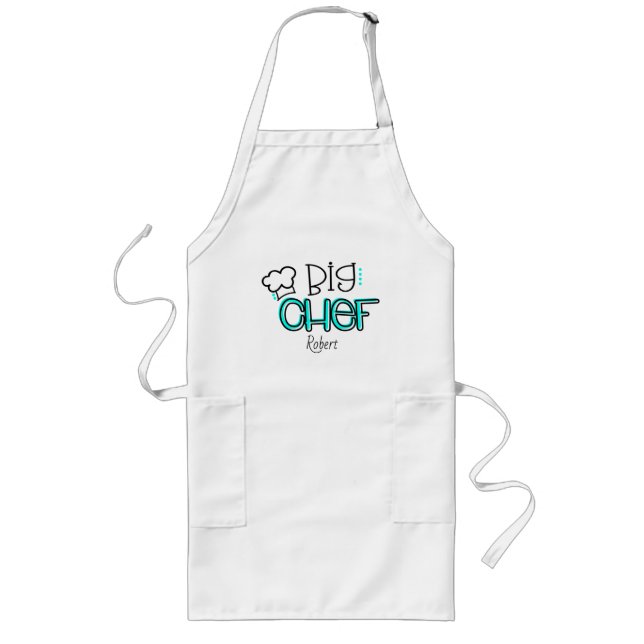 Tablier Long Gros chef du plaisir personnalisé (Devant)