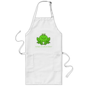 Tablier Long Happy Hoppy Frog Apron