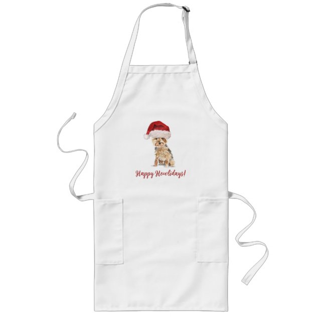 Tablier Long Happy Howlidays Yorkshire Terrier (Devant)