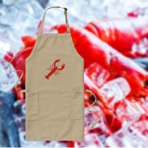 Tablier Long homard rouge