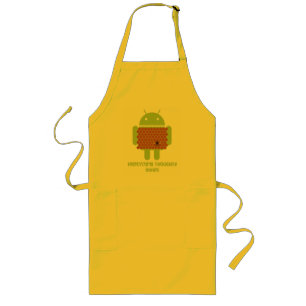 Tablier Long Honeypeb Thoughts Inside (Android Bug Droid Bee)