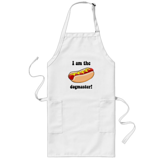 Tablier Long Hot dog drôle (Devant)