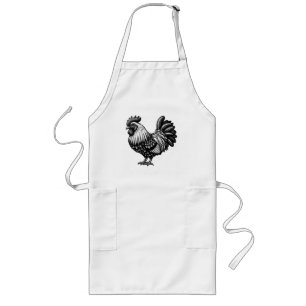 Tablier Long Illustration complexe du coq