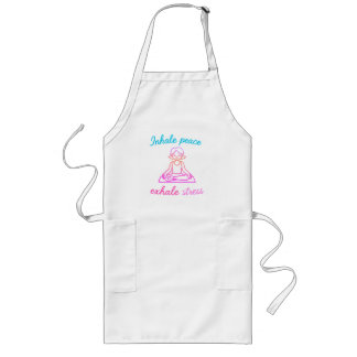 Tablier Long Inhale Peace Exhale Stress | Graphique de Yoga