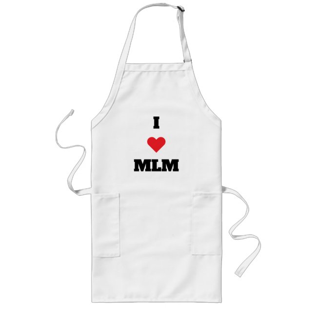 Tablier Long J'❤️ MLM Apron (Devant)