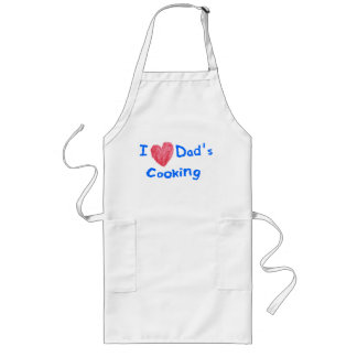 TABLIER LONG J'AIME DES PAPAS FAISANT CUIRE - DES PAPAS DANS LE