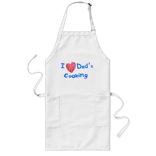 TABLIER LONG J'AIME DES PAPAS FAISANT CUIRE - DES PAPAS DANS LE (Devant)