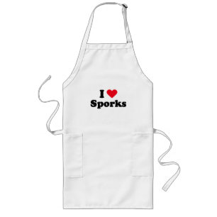 Tablier Long J'aime des sporks