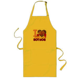 Tablier Long J'aime Hot Dog 