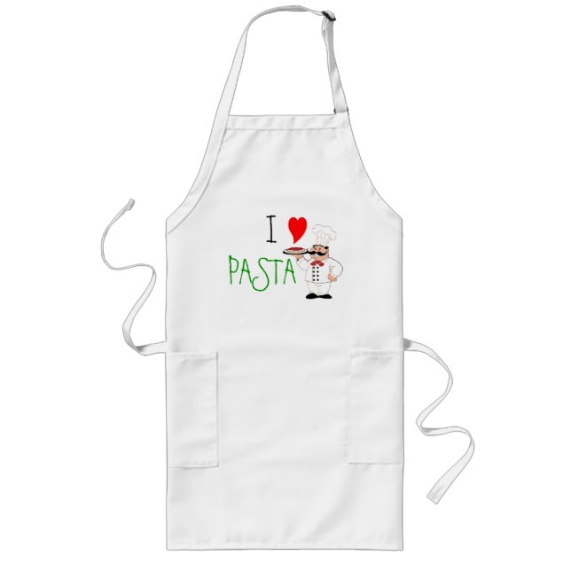 Tablier Long J'aime le chef de pâtes (Devant)