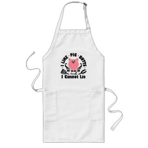 Tablier Long J'Aime Les Boutons De Cochon