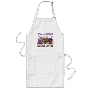 Tablier Long Je suis sorcière avant le café