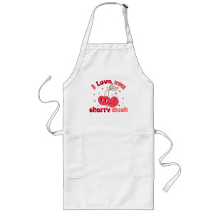 Tablier Long Je T'Aime Beaucoup Cherry