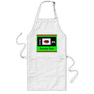 Tablier Long J'Embrasse Mes "Animaux Secourus" USA Aprons