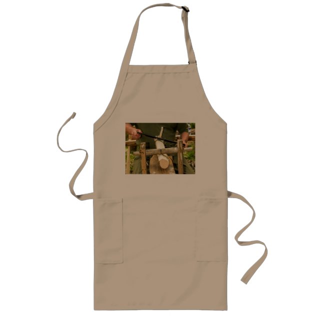 Tablier Long Joinier/Tee - shirt de travailleur forestier (Devant)