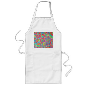 Tablier Long Joli design floral vintage coloré