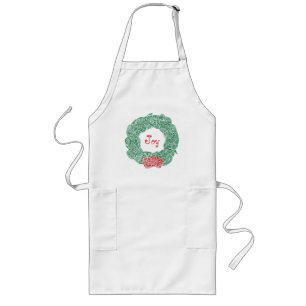 Tablier Long Joy Christmas Wreath