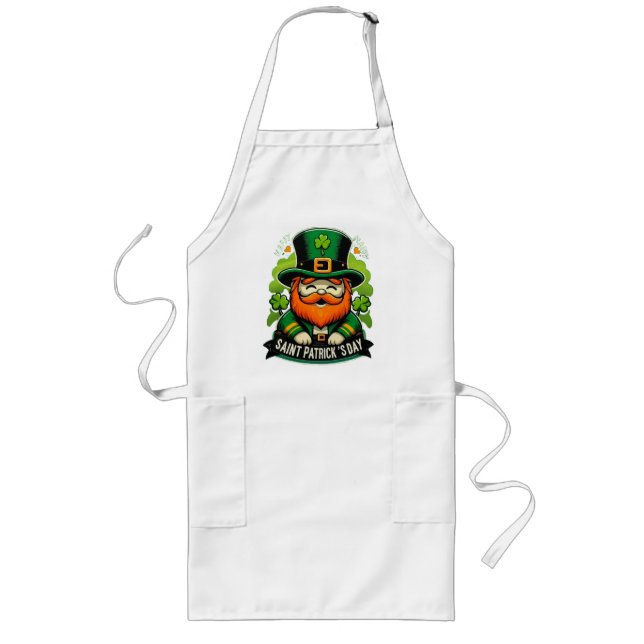 Tablier Long Joyeuse Saint-Patrick (Devant)