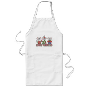 Tablier Long Joyeuse souris de Noël