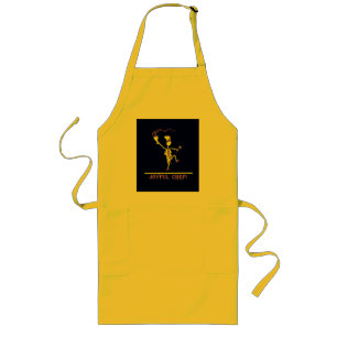 Tablier Long Joyeux Chef Chaud Jaune
