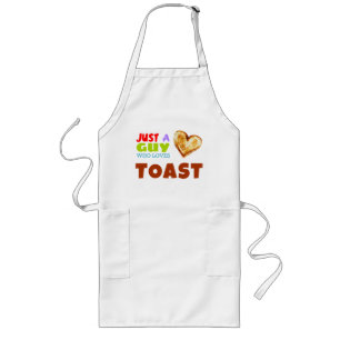 Tablier Long Juste un gars qui aime Toast
