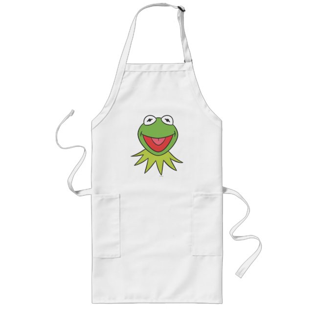 Tablier Long Kermit la tête de dessin de la grenouille (Devant)