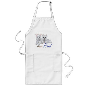 Tablier Long La fête des pères Westie